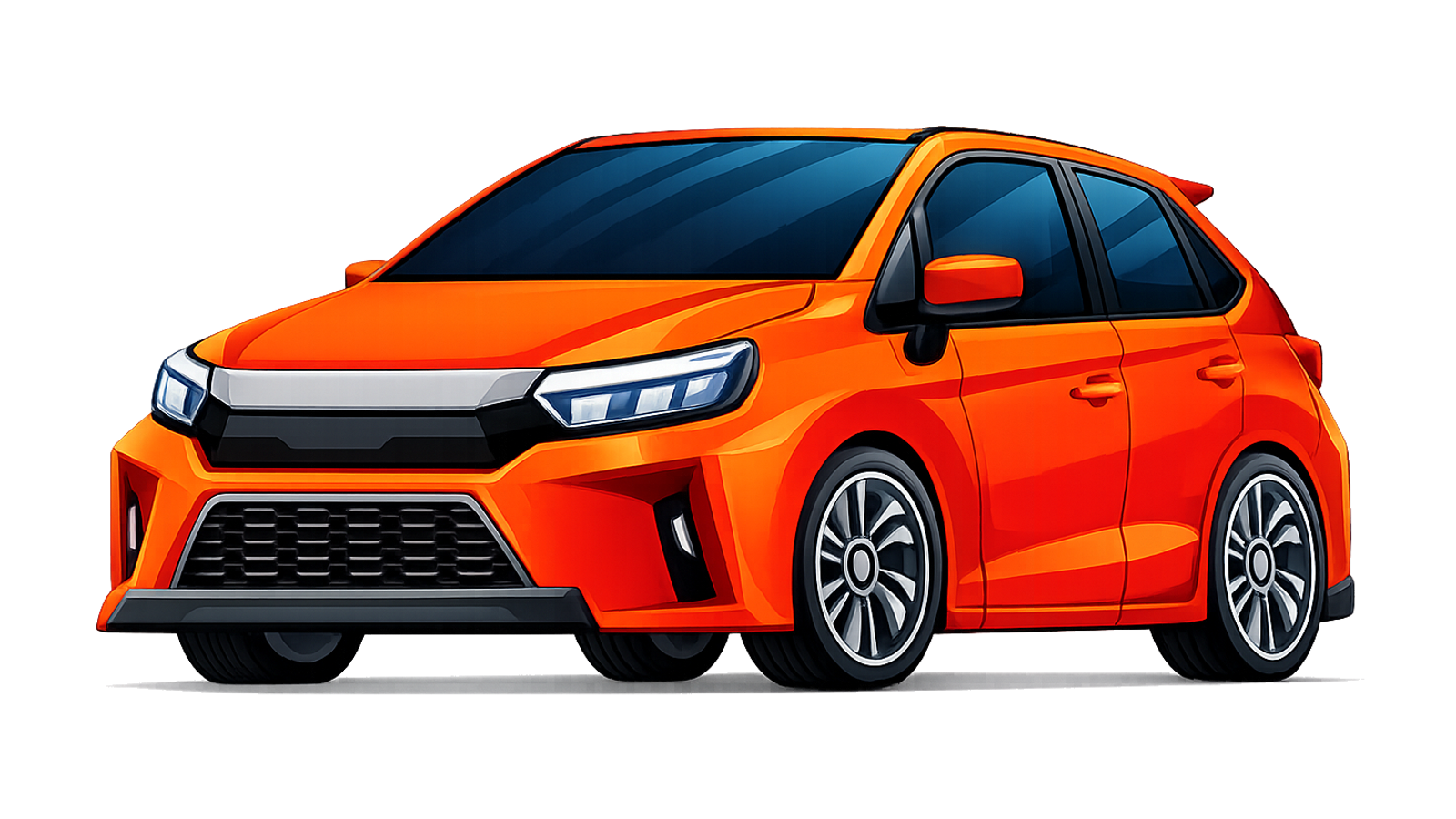 Full-colour hatchback